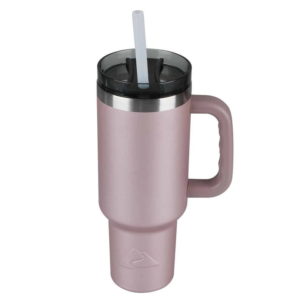 Ozark Trail 40 oz Vacuum Insulated Stainless Steel Tumbler Rose Gold