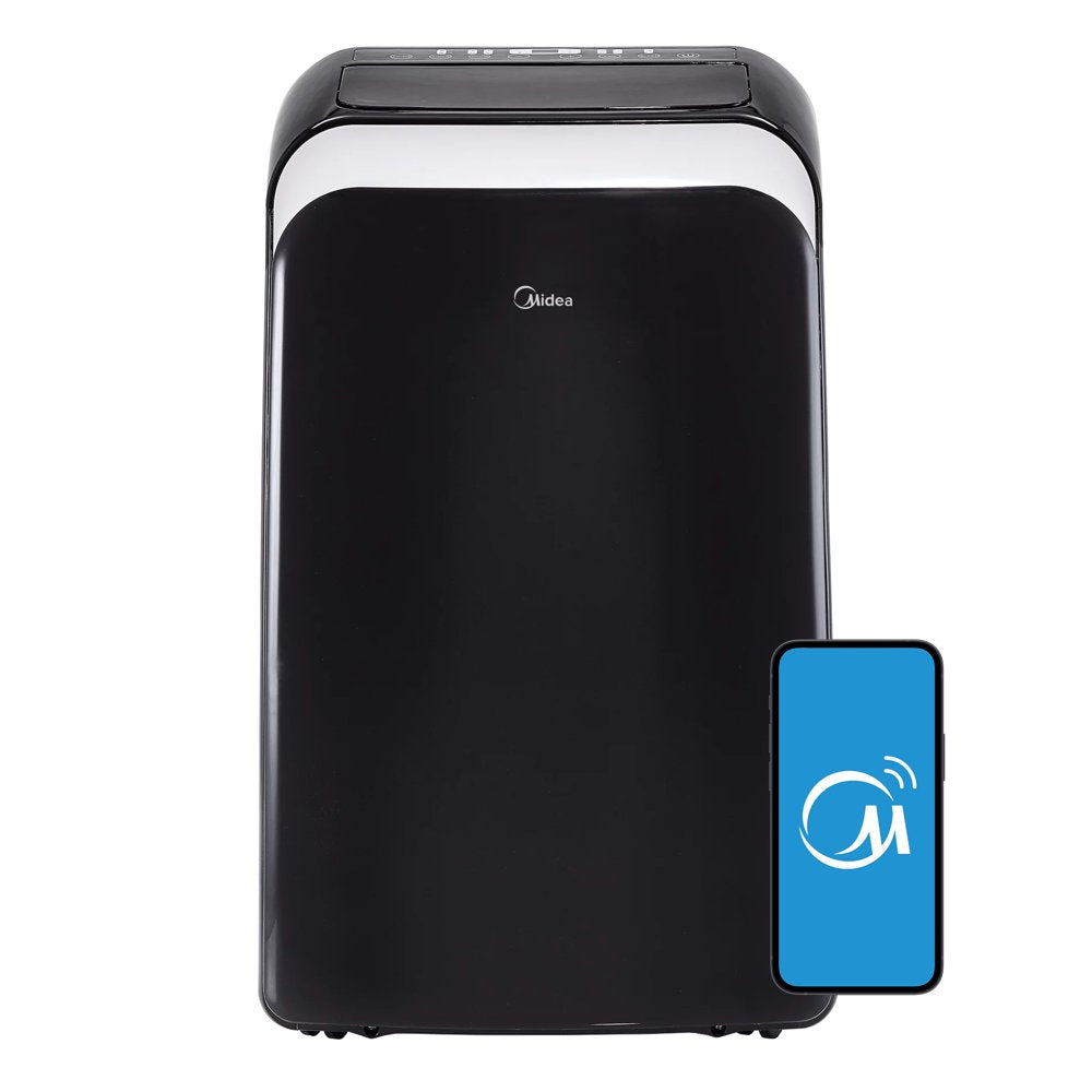 Midea 10,300 BTU (13,500 BTU ASHRAE) 115V Smart Portable Air Conditioner, Black, MAP10S1WBL