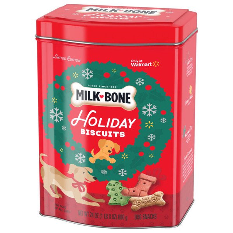 Milk-Bone Holiday Dog Biscuits, 24 oz. Tin