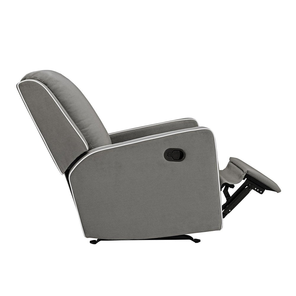 Baby Relax Robyn 2-in-1 Rocker Recliner Chair, Gray Linen