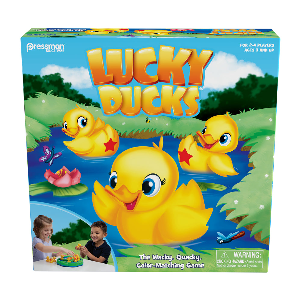 Pressman Toy Lucky Ducks Game for Kids Ages 3 and Up