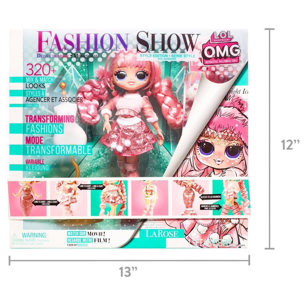 LOL Surprise OMG Fashion Show Style Edition LaRose Fashion Doll w/ 320+ Fashion Looks