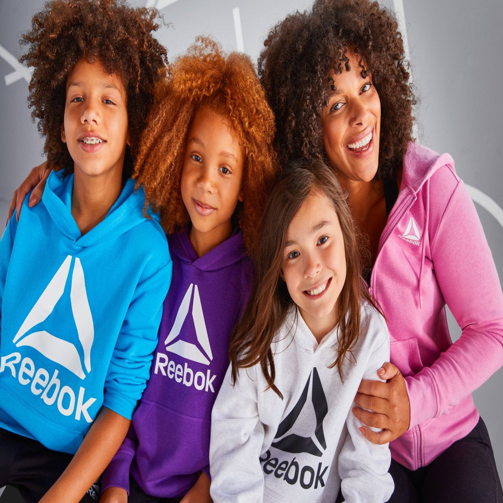 Reebok Unisex Kids’ Delta Fleece Hoodie, Sizes 4-18