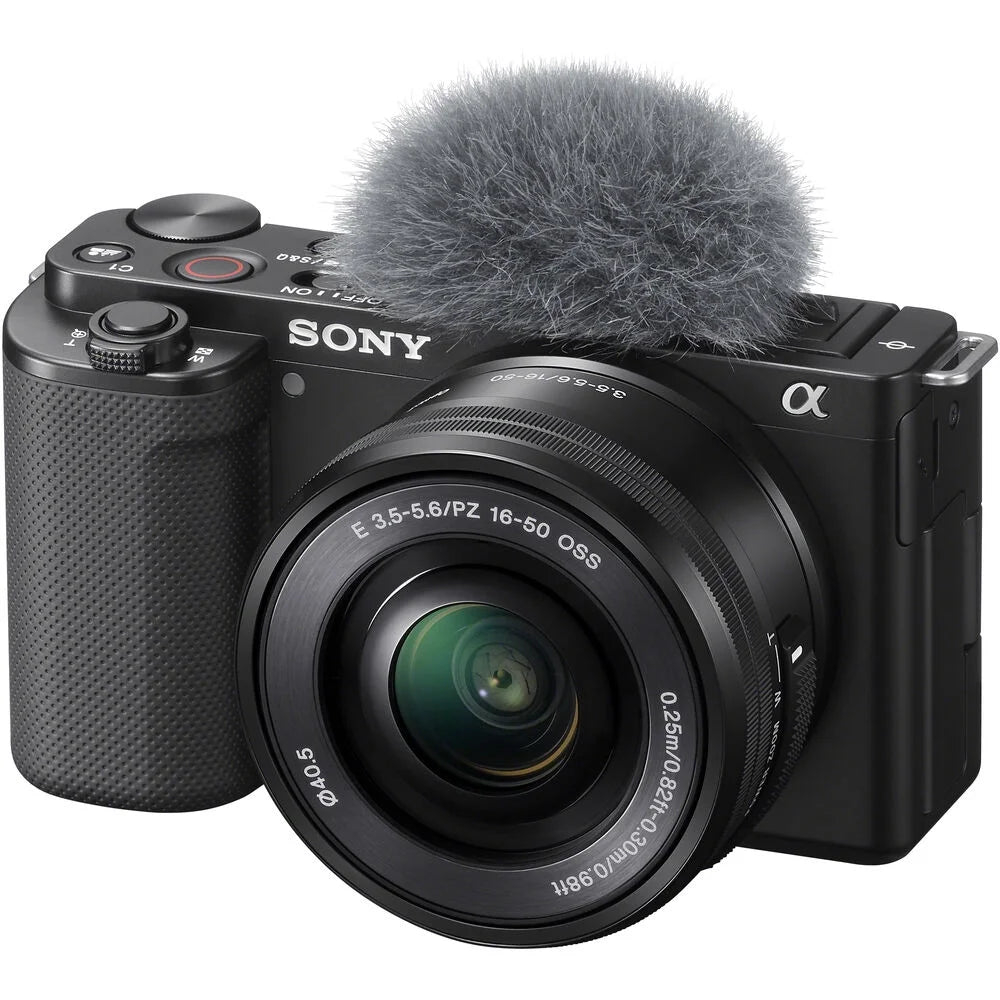 Sony ZV-E10 - New Mirrorless Camera with 16-50mm Lens, Bulit-in-WiFi - Black