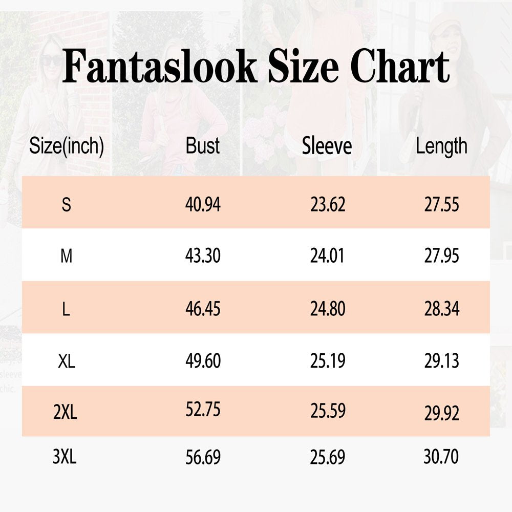 Fantaslook Sweatshirts for Women Crewneck Casual Long Sleeve Shirts Tunic Tops