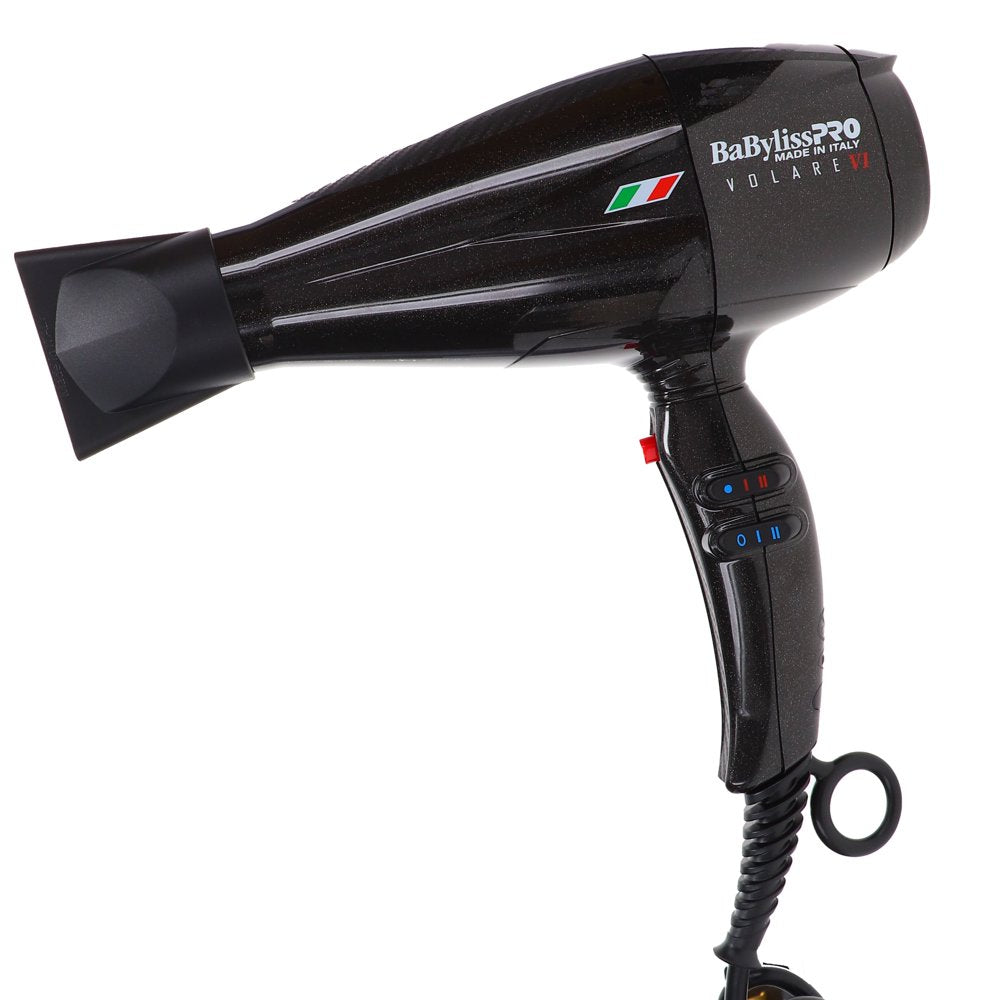 BaBylissPRO Nano Titanium Volare V1 Full-Size Dryer Ferrari-Designed Engine Black