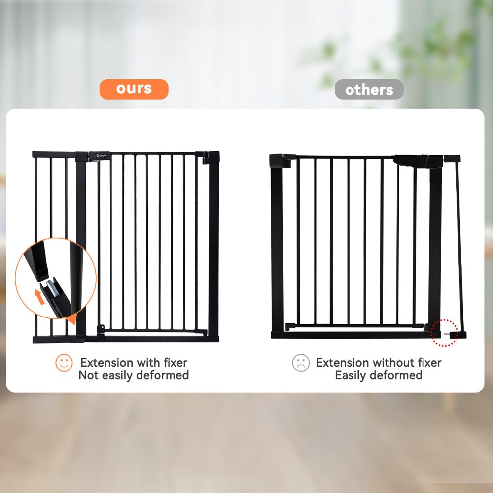 36'' Extra Tall Baby Gate, 29.5-48.4'' Wide Toddler Gates for Doorway Stairs