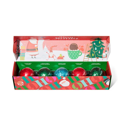 Bombombs Holiday Themed Hot Chocolate Bombs Gift Set, Set of 5