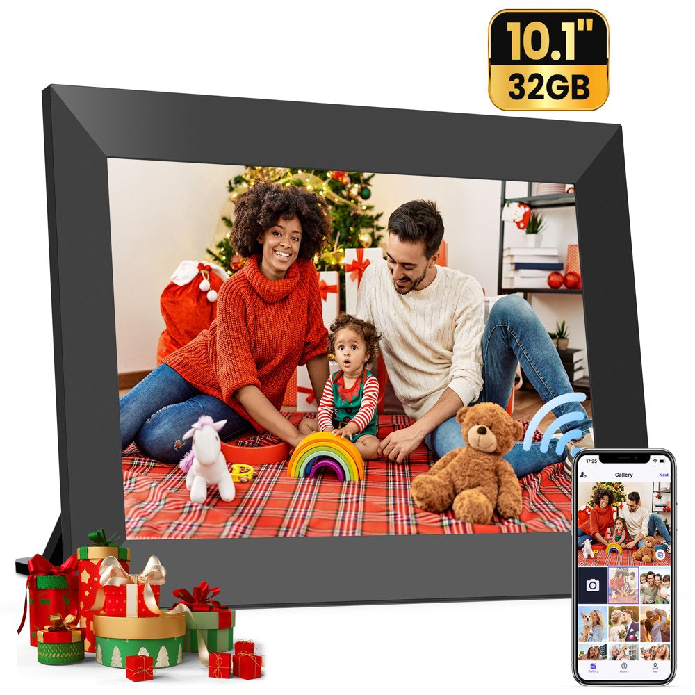 10.1 Inch WiFi Digital Photo Frame 3Pack, Nusican Smart Cloud HD Touch Screen Picture Frame with 32G Storage, Electronic WiFi Photo Frame Support share instant Photo &Video, Best Gift for Friends !