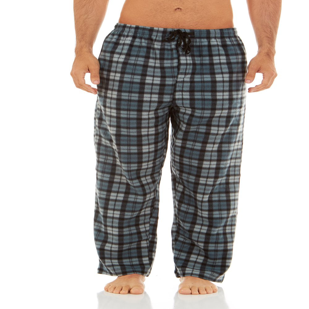 DARESAY Mens 3 Pack Pajama Pants for Men, Microfleece Pajama Pants, Men's Pajamas, Sleep pants with Pockets, Up to Size 3XL