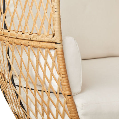 Better Homes & Gardens Ventura Boho Stationary Wicker Egg Chair