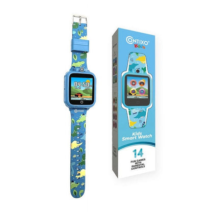 Contixo Smart Watch for Kids, Aged 3-12 Years old - HD Touch Screen with Camera and Games - Blue