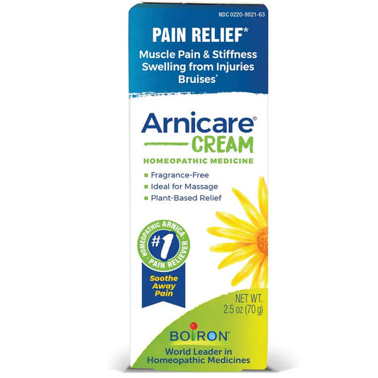 Boiron Arnicare Cream 2.5 Ounce, Homeopathic Medicine for Pain Relief