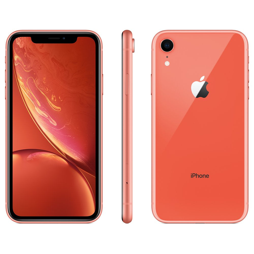 Restored Apple iPhone XR 128GB Coral - Fully Unlocked 4G LTE (Refurbished)