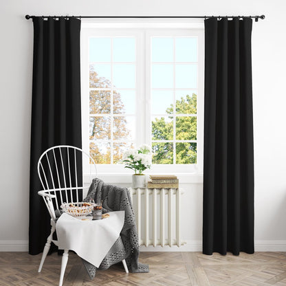 Deconovo Blackout Curtains Rod Pocket Curtain Panels Thermal Insulated Curtains for Dining Room 52 W x 54 L inch 2 Panels