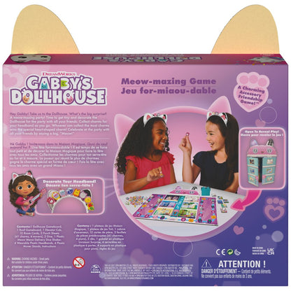 Gabby’s Dollhouse, Meow-mazing Board Game, for Kids Ages 4 and up