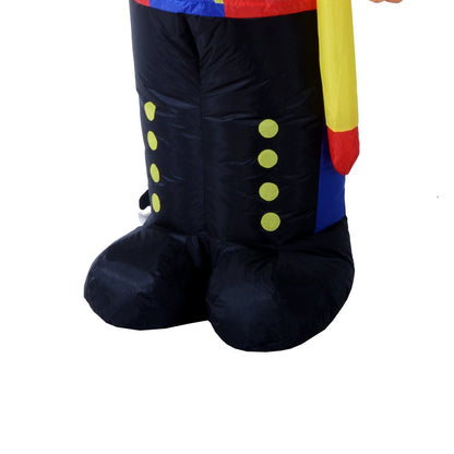 Outsunny Christmas Inflatable Nutcracker Soldier with LED Lights for Outdoor