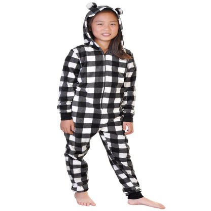 Angelina Christmas Cozy Fleece Notch Collar Pajama Set with Pockets (1-Pack)