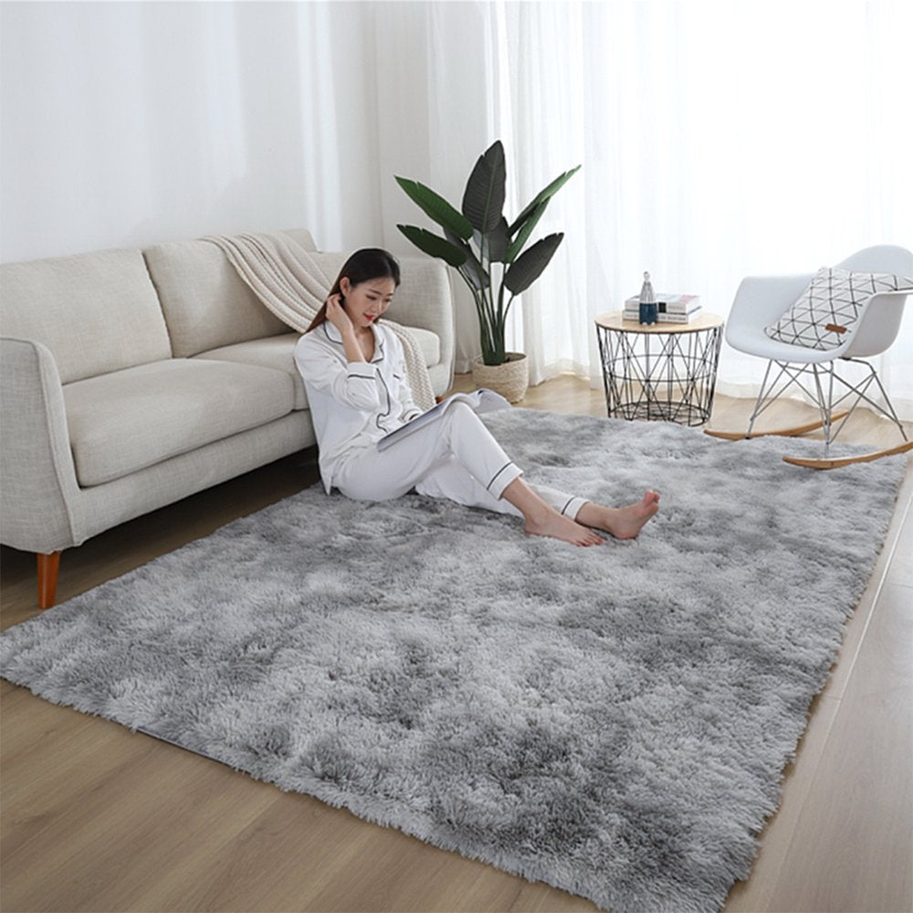 79 Inch Luxury Super Soft Shaggy Area Rug Shaggy Rug,Fluffy Shag Rug Floor Rug,Anti-Skid Carpet For Living Room Bedroom,Kids Pets Play Carpet