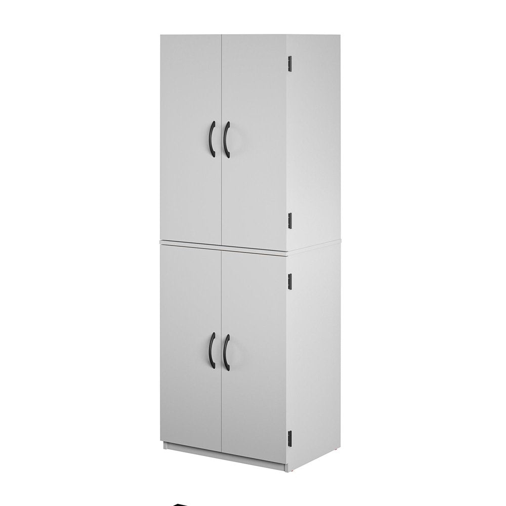 Mainstays 4-Door 5' Storage Cabinet, Dove Gray