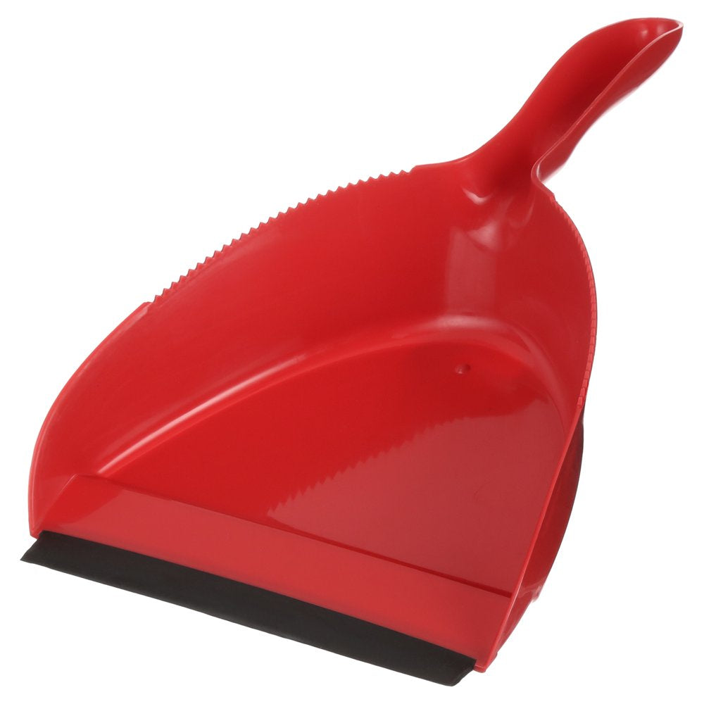 Great Value Dust Broom & Pan, Red