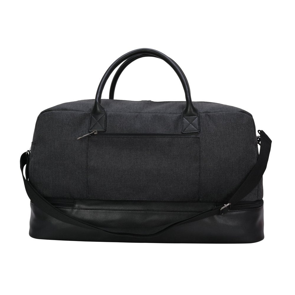 Protege 21 In Drop-Bottom Weekender Travel Duffel Bag, Charcoal