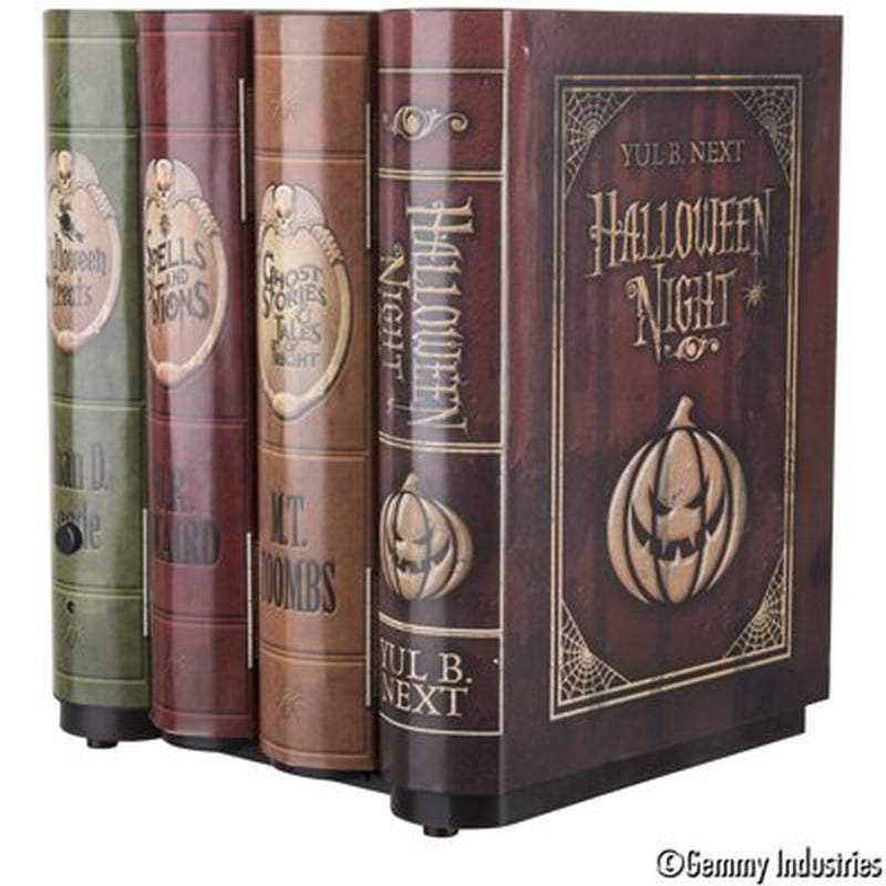 Halloween Moving Books Animated Halloween Decoration, Multicolor, 8.07 in, by Way To Celebrate