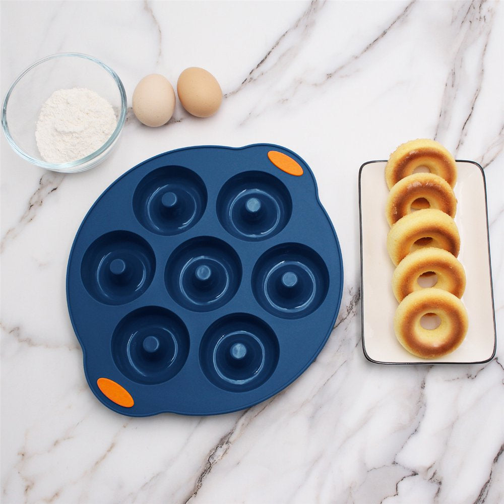  31 Pieces Silicone Baking Pans Set, Nonstick Bakeware Sets, BPA Free Silicone Molds, with Metal Reinforced Frame More Strength, Navy Blue