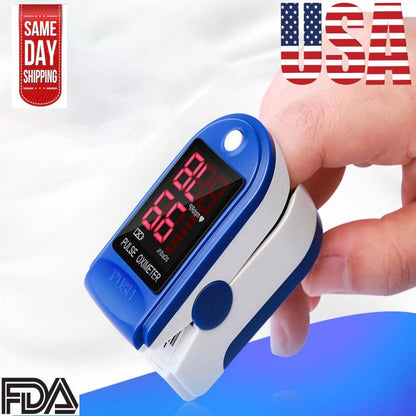  Fingertip Pulse Oximeter Blood Oxygen Saturation Monitor Finger Pulse Oximeter, Bar Graphs and Heart Rate Monitor