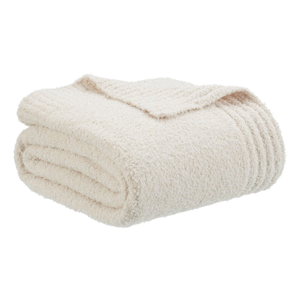 Better Homes & Gardens Cozy Knit Throw, 50"X72", Cream