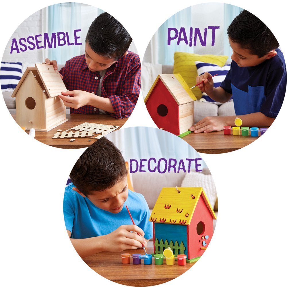 Paint Your Own Birdhouse Kit, Boys and Girls, Child, Ages 6+