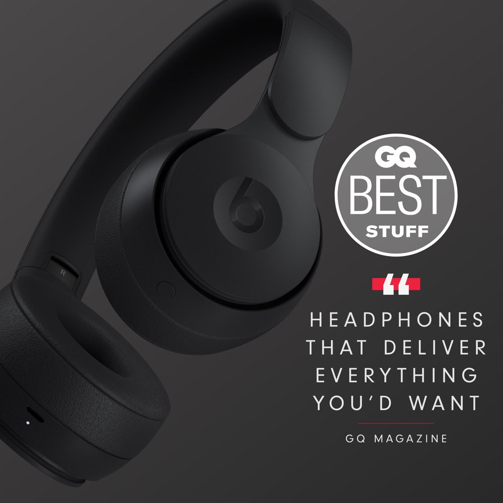 Beats Solo Pro Wireless Noise Cancelling On-Ear Headphones with Apple H1 Headphone Chip - Black