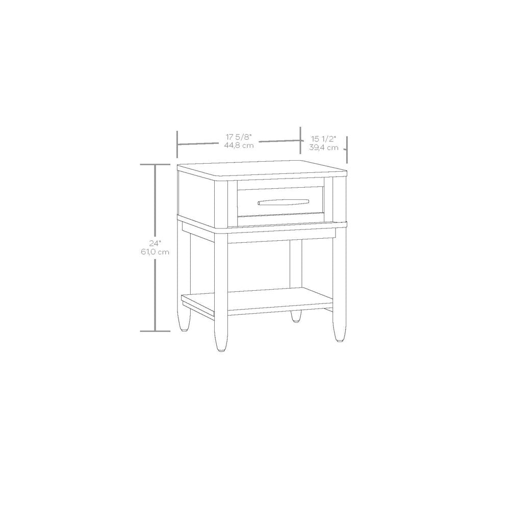 Better Homes & Gardens Springwood Caning Nightstand, Light Honey Finish