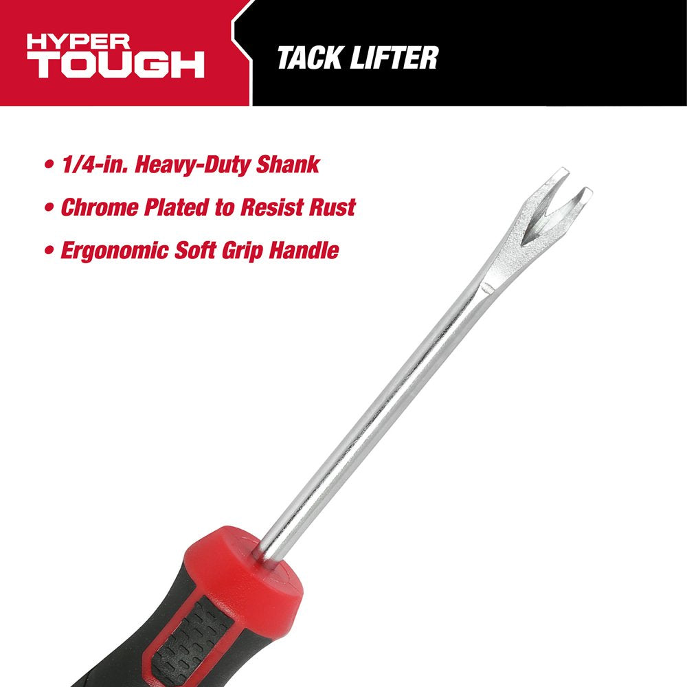 Hyper Tough Tack and Nail Lifter with Soft Grip Handle, 45 Degree