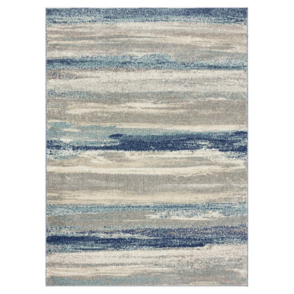 Luxe Weavers Lagos Collection 7501 Blue 8x10 Abstract Area Rug