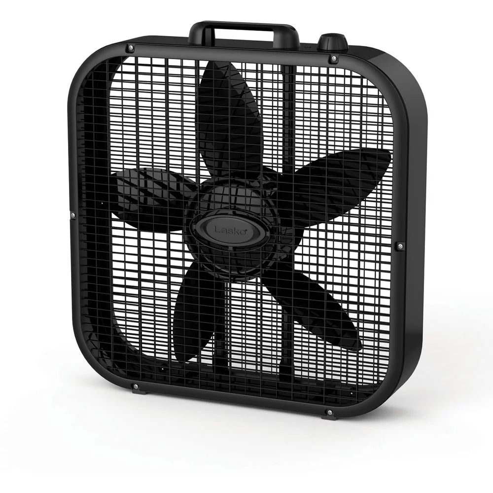 Lasko 20" Energy Efficient 3-Speed Box Fan with Carry Handle, 3733