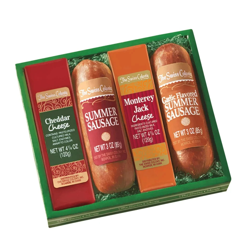 The Swiss Colony Sausage and Cheese Bars - Gift of 4