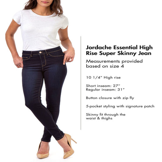 Jordache Women's Essential High Rise Super Skinny Jean