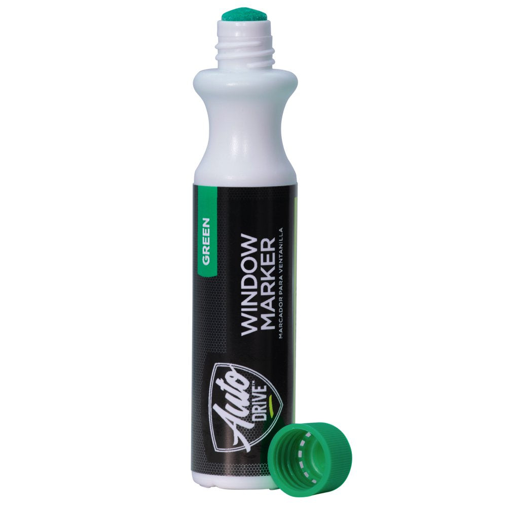 Auto Drive Universal Automotive Window Marker, 60015, Green, 48 ml/2.05 oz., 1 Pack