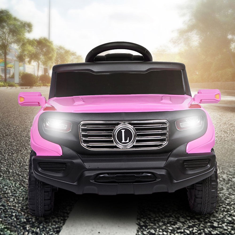 Zimtown Electric Car with 35W*1 6V7AH*1 Battery Children Car Pre-Programmed Music and Ride on Car Remote control Pink