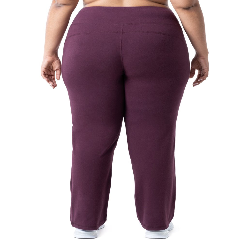  Women'S plus Size Core Active Relaxed Fit Pants, 2-Pack