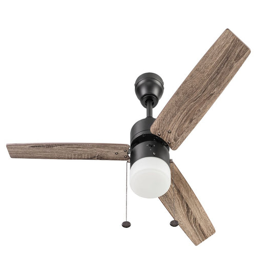 Better Homes & Gardens Olson 48" Oil-Rubbed Bronze Ceiling Fan with Light, 3 Blades, Pull Chains & Reverse Airflow