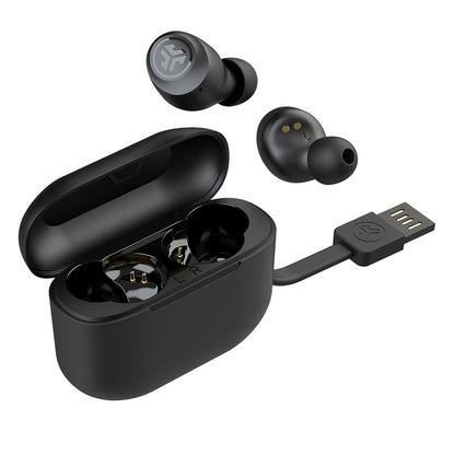 JLab Go Air Pop Bluetooth Earbuds, True Wireless with Charging Case, Black