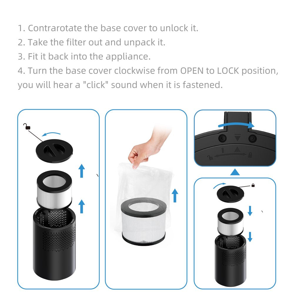 KLOUDIC DH-JH01 Air Purifier - H13 HEPA - 99.9% Removal