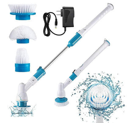 Maple Star Electric Spin Scrubber with Long Handle and Cordless Shower Floor for Cleaning Tub Tile