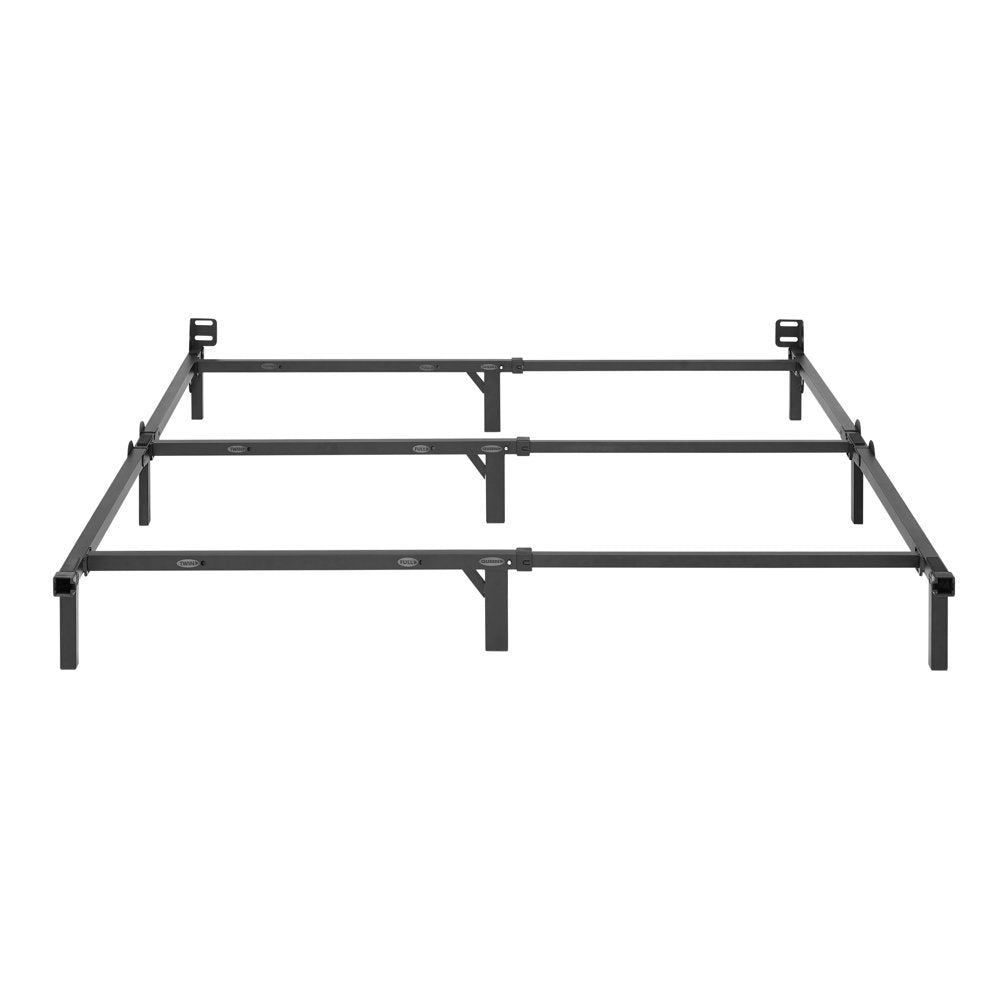 Mainstays 7" Adjustable Metal Bed Frame, Black, Adjusts Twin - Queen, Box Spring Required