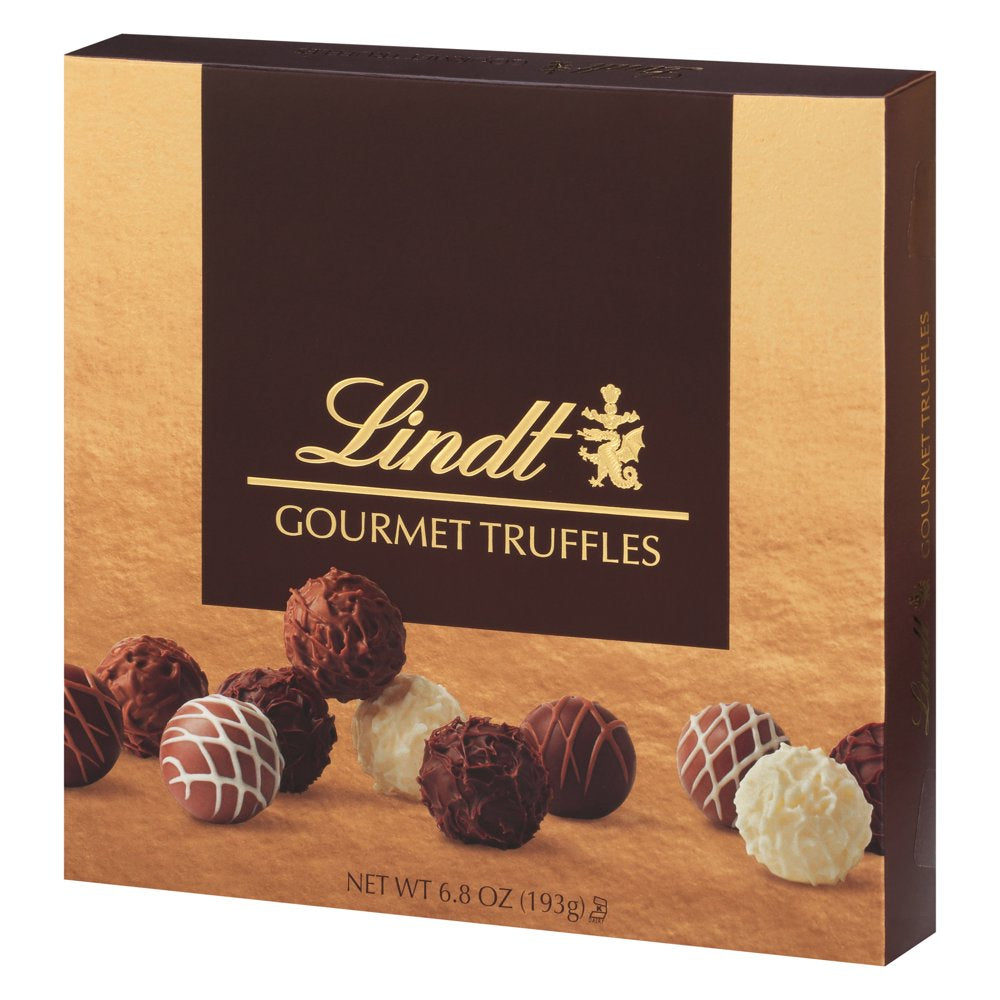 Lindt Gourmet Chocolate Candy Truffles Gift Box, 6.8 oz.