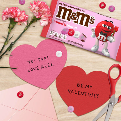 M&M's Valentines Day Milk Chocolate Candy, Cupid's Mix - 10 oz