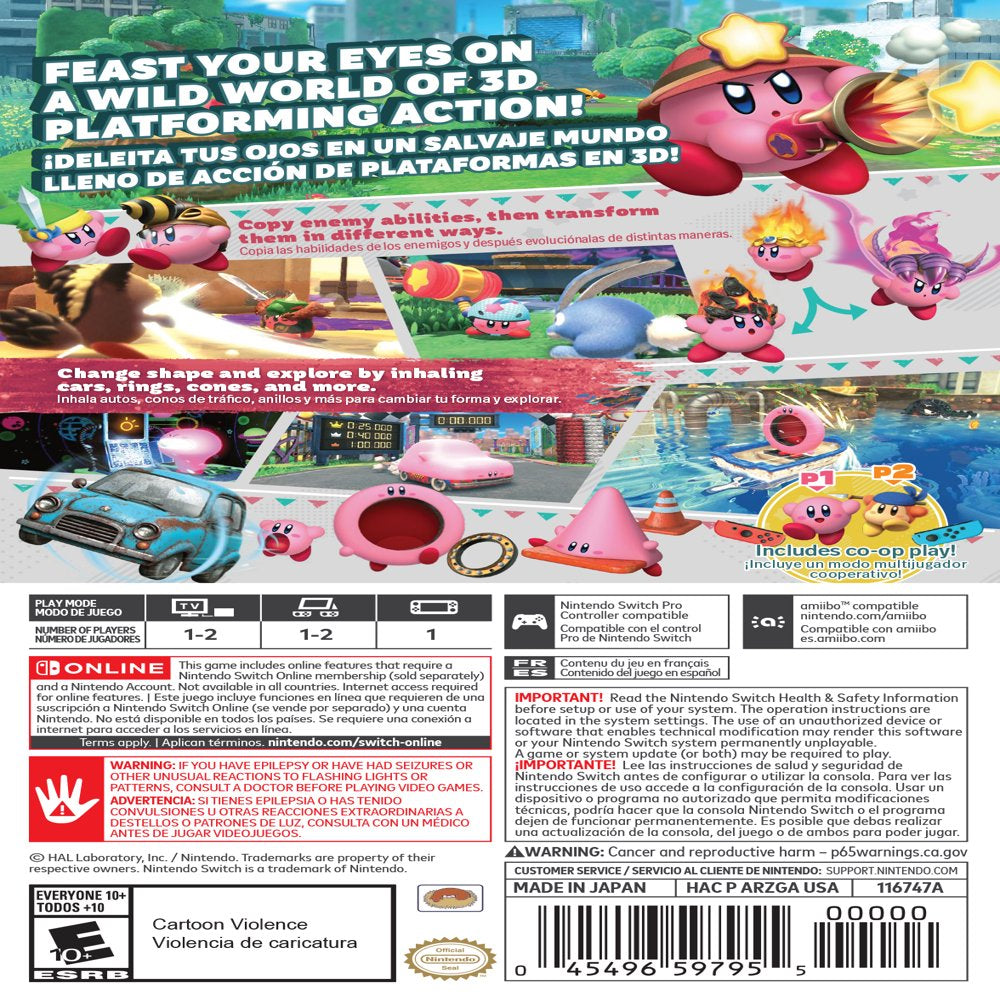 Kirby and the Forgotten Land, Nintendo Switch - U.S. Version