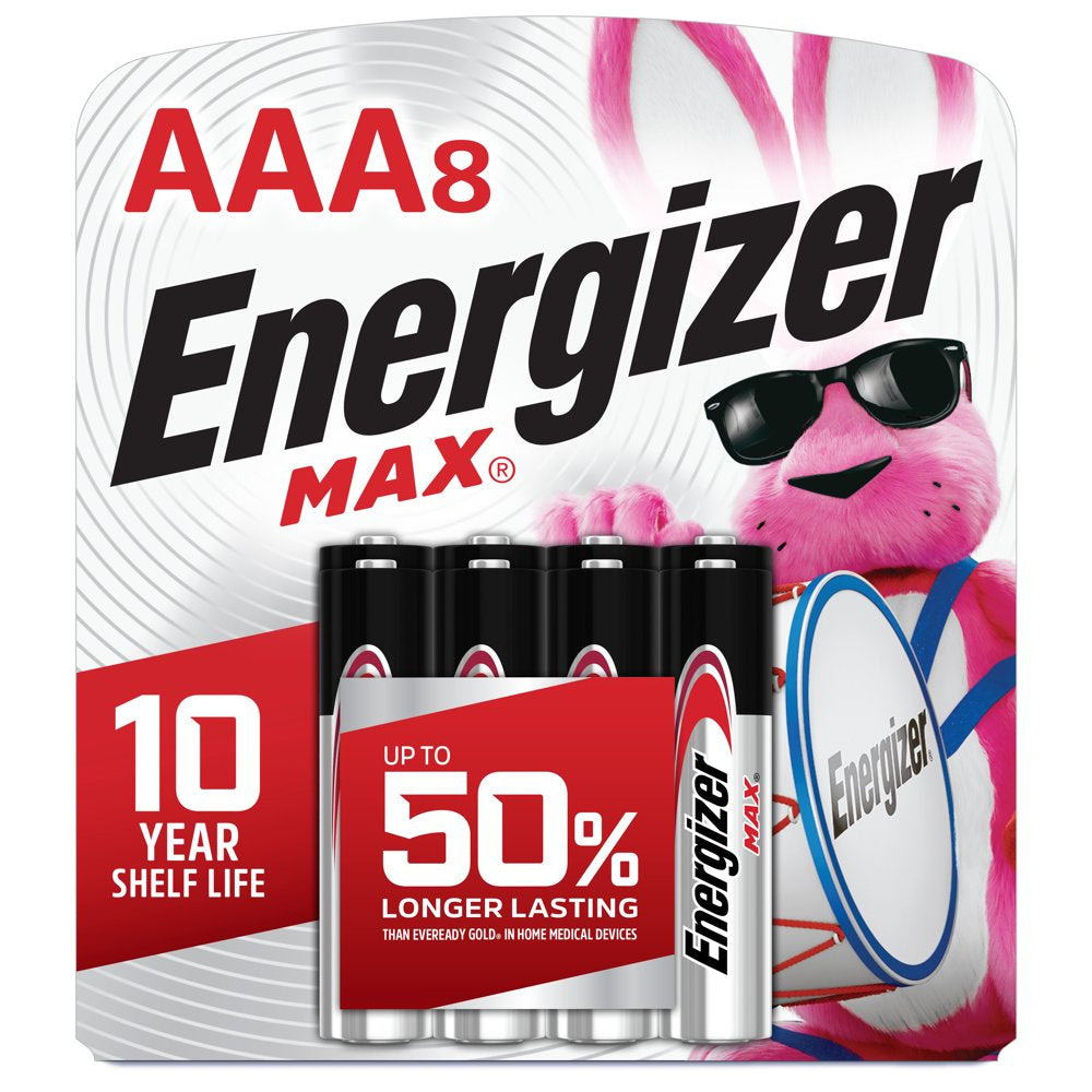 Energizer MAX AAA Batteries (8 Pack), Triple A Alkaline Batteries